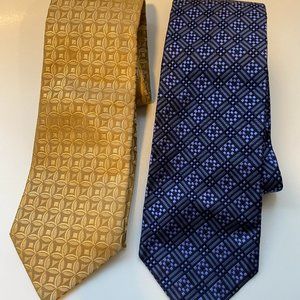 DORMEUIL 2 SILK TIES.